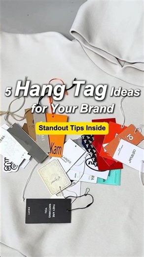 5 Hang Tag ideas for your brand stand out👌✨ #clothingmanufacturer #streetwear #hangtag