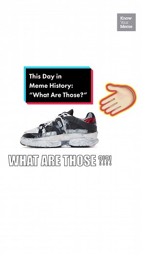 On this day in 2015, the viral “What Are Those?” Video clip was uploaded! #whatarethose #vine #knowyourmeme #origins #memehistory #crocs