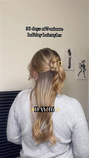 HALF UP HALF DOWN HAIRSTYLE #easyhairstyles #easyhairtutorial #hairtutorial #easyhairstyle