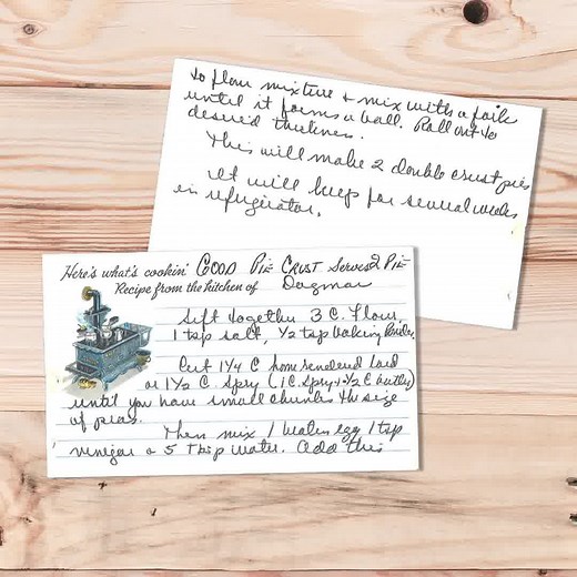 Good Pie Crust Recipe Looking for a flaky, reliable, old-fashioned pie crust recipe? This one makes enough for two full pies and stores beautifully in the fridge! Link in first c.o.m.m.e.n.t! #piecrust #bakingfromscratch #holidayrecipes #vintagecooking #comfortfood | Salvaged Recipes | Facebook