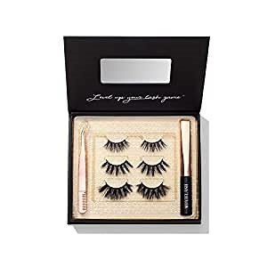 MoxieLash - Dramatic Kit - Liquid Magnetic Eyeliner, Three Sets of Premium Magnetic Lashes - Sassy, Money and Bossy Lash Sets - Up to 90 Wears - No Glue & Mess Free