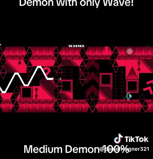Geometry Dash Medium Demon with ONLY Wave Mode!