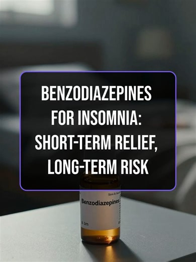 Benzodiazepines for Insomnia_ Short-Term Relief, Long-Term Risk Our latest video discusses benzodiazepines, like the common diazepam 5 mg tablet and xanax, as a short-term solution for insomnia. These sedative drugs work by slowing brain activity to promote relaxation, making them a type of mental health medication. Understanding their effects is crucial due to the potential for addiction. #InsomniaTreatment #Benzodiazepines #SleepHealth #MedicationSafety #CBTI #BetterSleep #MentalHealthAwarenes