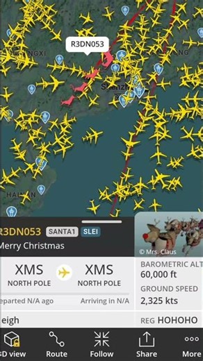 Check out FlightRadar for live tracking of Saint Nick 🎅🎅🎅