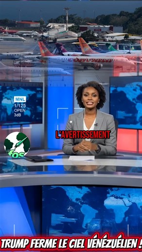 TRUMP FERME LE CIEL VÉNÉZUÉLIEN !#BreakingNews #Trump #Venezuela #USA #EspaceAérien
