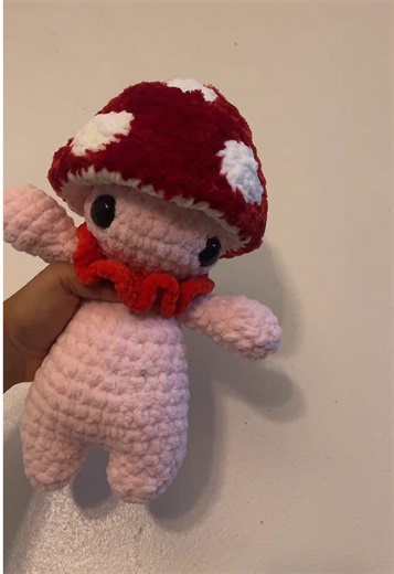 Mini Mushroom Crochet Plushie Tutorial