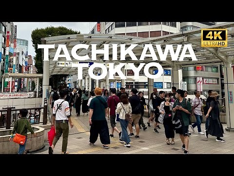 [4K] TACHIKAWA, TOKYO 🇯🇵🐧 Nonstop Walking Tour / 立川 東京 散歩