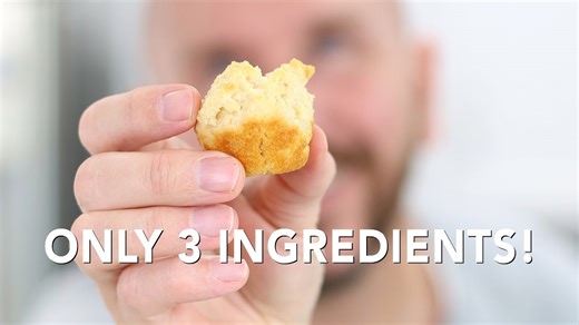 Sour cream biscuits 3 ingredients! Best homemade biscuits recipe