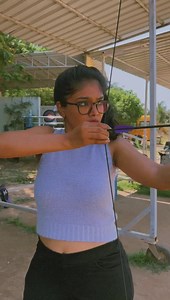 Focus • Archery • Beginner • Life 🤍 Classes : Dr. MGR Janaki College of Arts and Science for Women. College in Chennai, Tamil Nadu. You can learn it from Hussaini, Actor, Karate Master and Archer 🏹 | பார்வதி