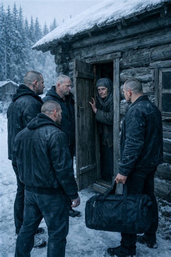 An elderly lonely woman took in four former prisoners for just one night, but already the next morning something happened that left the entire village in shock 😱😲 The elderly woman was left completely alone after the death of the only person close to her. Her house was old and wooden, with a crooked roof and windows that in winter were covered with a thick layer of ice. Her pension was small and her strength was fading, yet she continued to live in her home as if clinging to every board, to ev