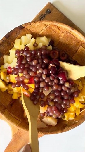 The Only Fruit Salad Dressing You Need! 🍊🍯#fruitsalad #recipe #healthyfood