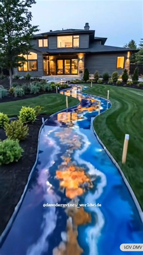 🤯 An Ordinary Backyard is Transformed into a Stunning Oasis With a Geode Epoxy Resin Pathway! #diy #epoxy #resin #BackyardGoals #backyard #construction #ConstructionMagic #DIYDelights #geodeart #geode #resinart | Vdvdmv - Visionary Design Vibes - Da Modern Vinci Worldwide