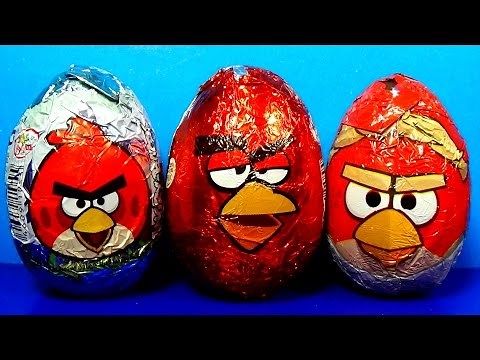 ANGRY BIRDS surprise eggs! 3 eggs surprise Angry Birds unboxing For Kids For BABY mymillionTV