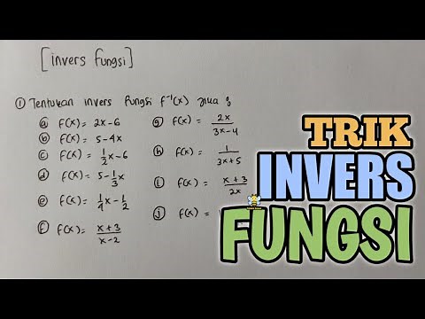 TRIK JAWAB SOAL INVERS FUNGSI‼️