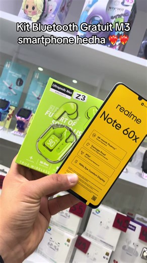 Realme Note 60X Disponible Chez Riahi Smart 🥳 W nzidk m3ah kit blech ey n3am blech Kalmoun 22224530📞📞 #samsung #realme #redmi #infinix #smartphone