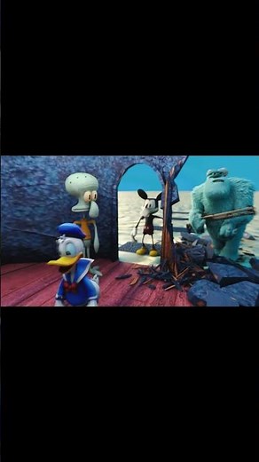 Squidward Kicks Disney Out of His House #squidward #animation #disneyanimation