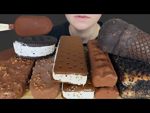 ASMR Chocolate Ice Cream *Magnum, Haagen Dazs, Oreo Cone, Cookie Sandwich, Snickers, Twix
