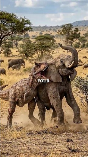 Carnotaurus vs African Predators in 2 Years #carnotaurus #survival #animals