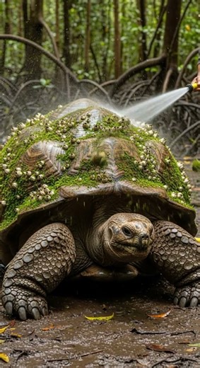 Forest Tortoise Covered in Barnacles Gets Unexpected Rescue #wildlife #nature #tortoise