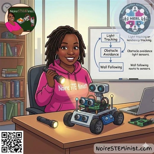 Noire explains #robot #stem #engineering #professor #STEAMForKids #STEMForKids #STEAM #robotics