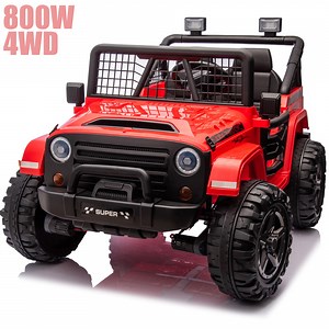 Joyracer 4WD 24 Volt Ride on Toys, 2 Seater Power Car wheels UTV with 800W Motors, Remote Control, Bluetooth, Spring Suspension, LED Light, Pink