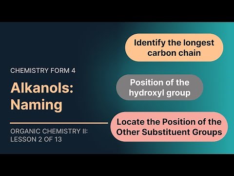Naming Alkanols | Organic Chemistry II | Form 4 Chemistry Lesson | EasyElimu