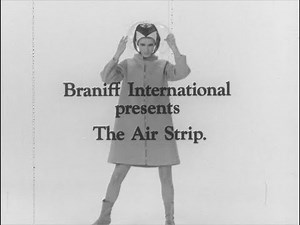 Braniff Art Fashion Design formerly Air Strip with Paul Richards TV Commercial 1966 Black and White