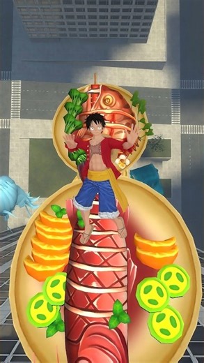 GMod Ragdoll Physics | Luffy One Piece Giant Ramen Meat Slope 😂⚡