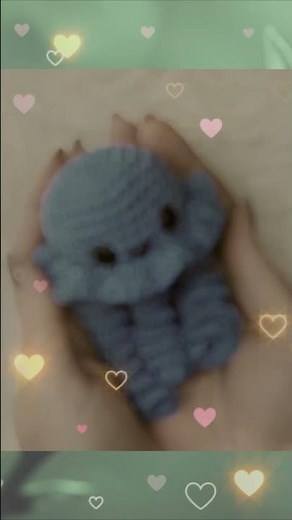 Süße Baby Qualle häkeln 🪼 für Anfänger #häkeln #crochet #amigurumi