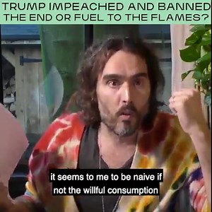 In this video I talk about Trump’s impeachment and social media ban...what are your thoughts? | Russell Brand