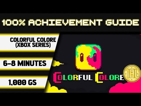 Colorful Colore (Xbox Series) 100% Achievement Walkthrough * 1000GS in 6-8 Minutes *