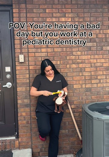 Stressful day? Just brush it out 😒🦷🪥 #PediatricDentistry #Greeley #ForYou #trendingnow #DentalHumor