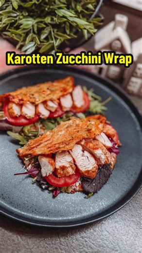 2 Karotten 🥕 1/2 Zucchini 🥒 100 g körniger Frischkäse 50 g gerieben Käse light 1 Ei • Salz, Pfeffer und edelsüße Paprika Nach Belieben belegen und genießen 😌 #highprotein #abnehmen #wraps #fooddiary #худею