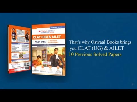 CLAT UG & AILET 2027 | 10 Yearswise Previous Solved Papers (2021–2026) | Oswaal Books