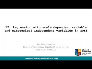 Regression with scale dependent variable and categorical independent variables in SPSS (GLM method)