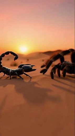 Deadly Spider vs Scorpion Fight 🦂 Who Wins This Epic Clash? #viral #shortsfeed #predatorshowdown