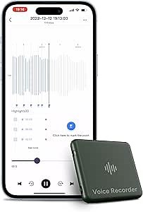 IZYREC Bluetooth Voice Activated Recorder+ Speaker Recorder with 480 Hours Recording Capacity Small Recording Devices Audio Recorder for Lecture Interview (64GB Green)