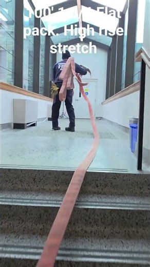 Deploying 100' high rise bundle