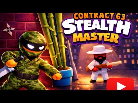 CONTRACT-63🔥🥶|Stealth Master Ninja Killer Gameplay – Satisfying Stealth Kills 😈