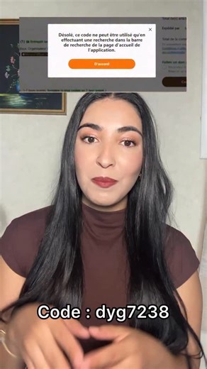 3.7K views · 207 reactions | Tuto pour obtenir des produits à 0€ ! Entrez mon code [dyg7238] dans la barre de recherche de @temu , pas au moment du paiement❗ Offre réservée aux nouveaux utilisateurs avec commande éligible (minimum d’achat requis). #temu #temureview #temutest #tuto | Chaimae belkhir | Facebook