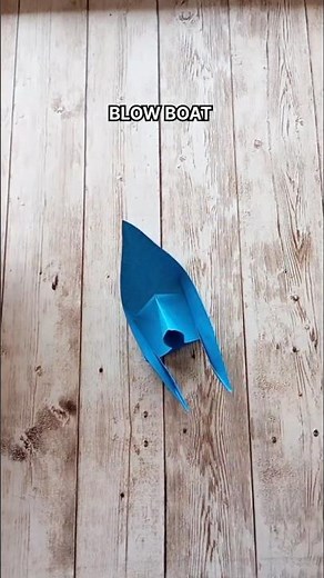 BLOW BOAT EASY ORIGAMI TUTORIAL|HOW TO MAKE AIR POWER MOVING BOAT |STEP BY STEP FOLDING|ARTWORK