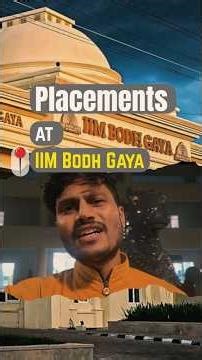 Placement | IIM Bodh Gaya | #shortsindia