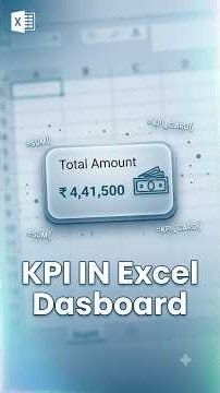 KPI Cards in Excel📊 #excel #exceltips