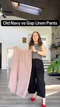 Linen pants - Old Navy vs the Gap