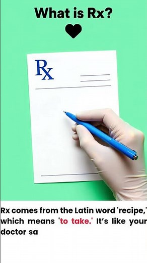 What Rx REALLY Means on Your Prescription Label