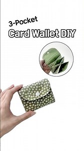 3-Pocket Card Wallet DIY 🪪👛 Quick & Easy Sewing Tutorial