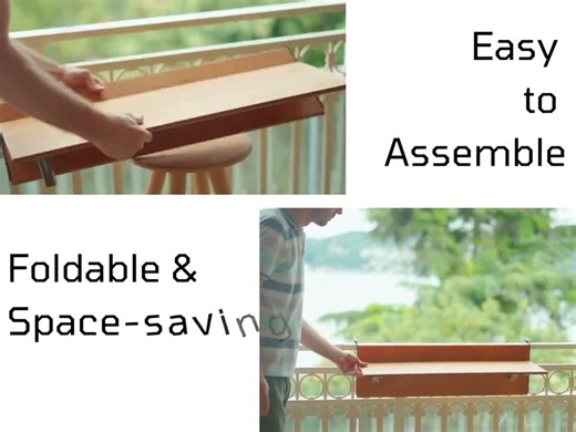 Folding Space Saving Bar Table for Deck, Veranda and Porch Railings, Balcony Bar Table Hanging Over Railing, Outdoor Foldable Railing Table - Etsy Canada