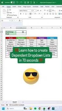 how to create dependent drop-down list in 70 second amazing Excel Trick #ytshorts #yotricks #viral