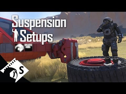 Space Engineers Testing: Suspension Setups (tips, testing and tutorials for survival)
