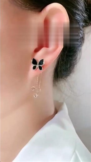 Butterfly tassel earrings #jewellery #earrings